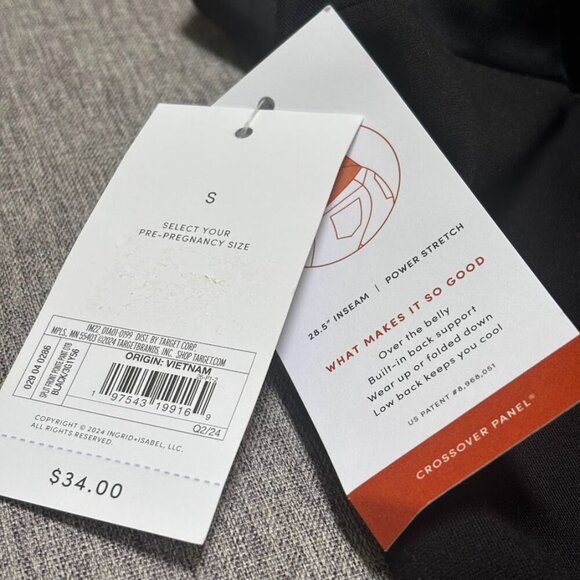 High-Rise Over Belly Slit Maternity Leggings - Isabel Maternity by Ingrid - Picture 5 of 7